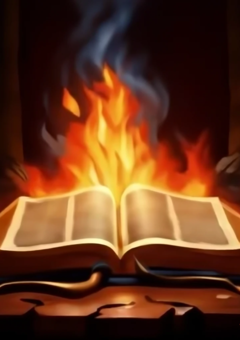 craiyon_132155_Bible_on_fire_from_word_of_God